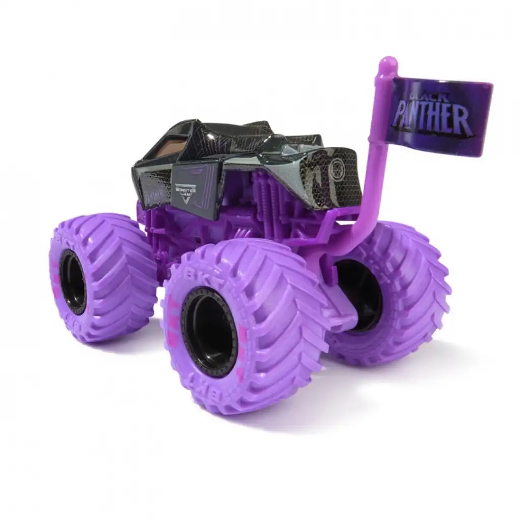 Expand your collection with a unique Marvel monster truck.