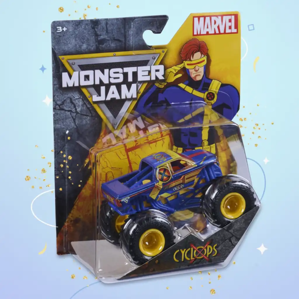 Support children's imagination with heroic stories on wheels.