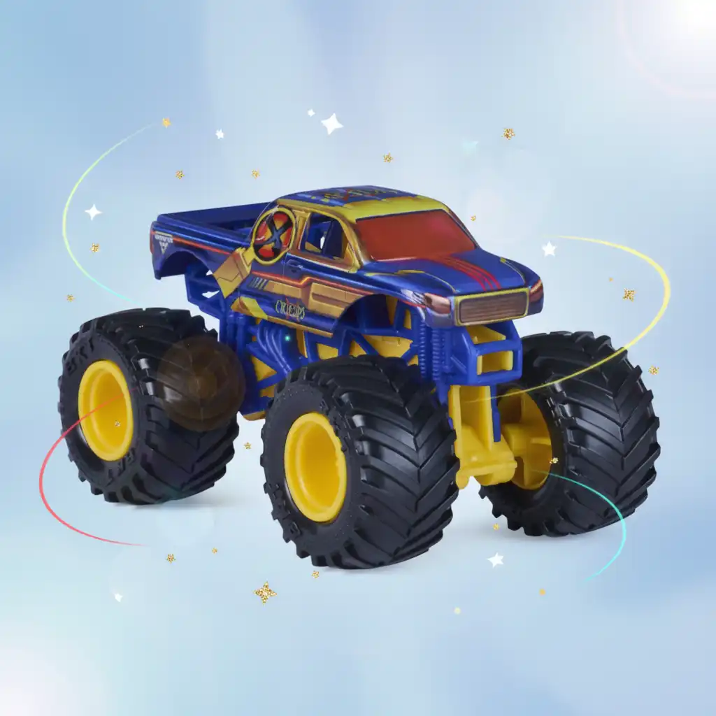 Expand your collection with a unique Marvel and Monster Jam combination.