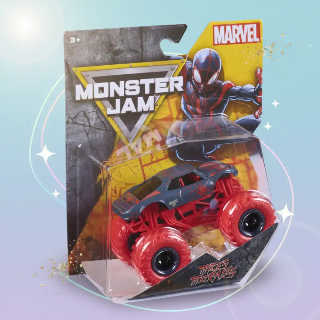 Experience endless action with the superhero Monster Truck.