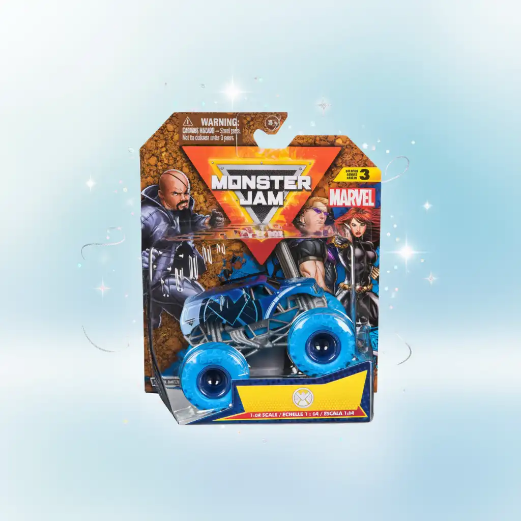 Detailed metal finish of the Shield collectible truck