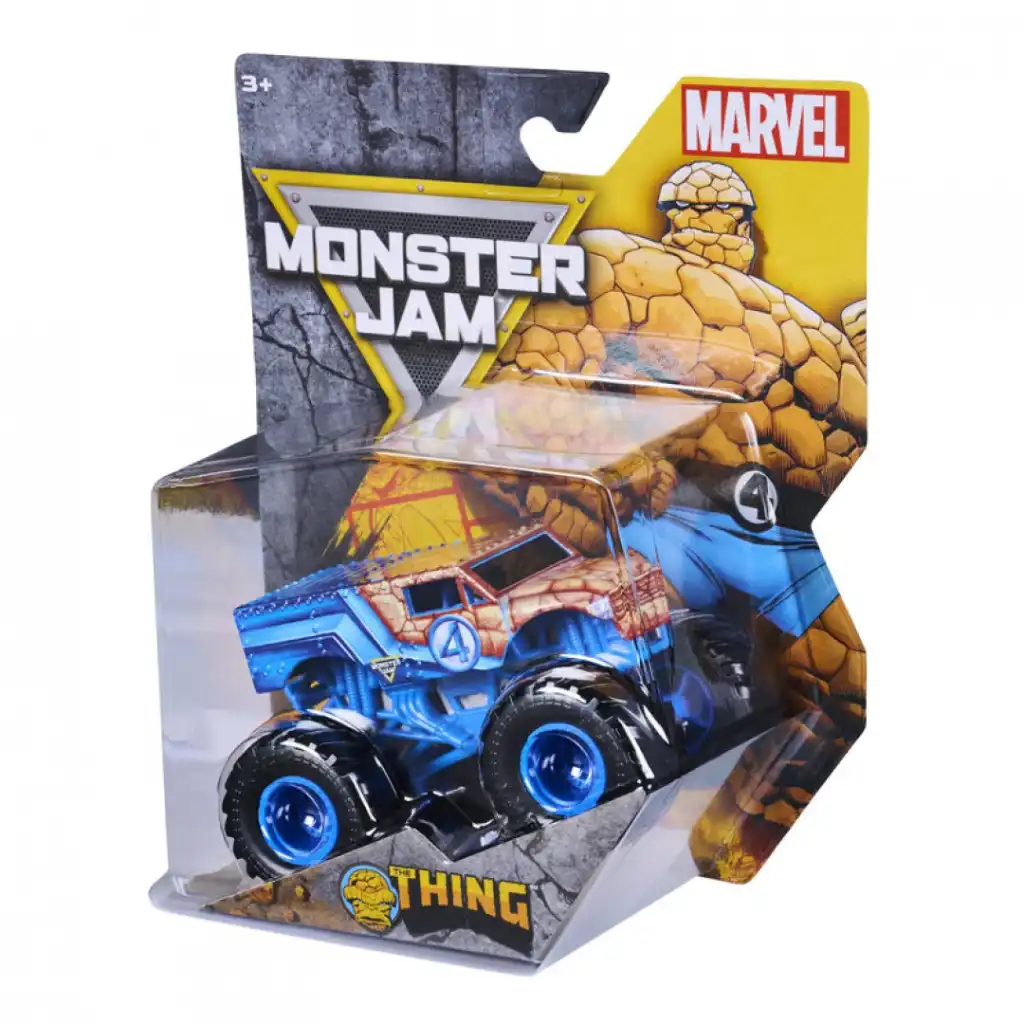 Experience epic stadium stunts with the heroic monster truck.