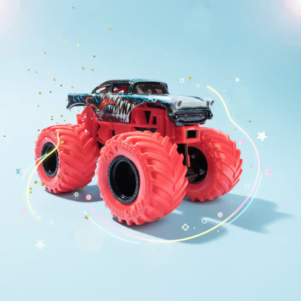Become a master stunt driver with the Venom truck.