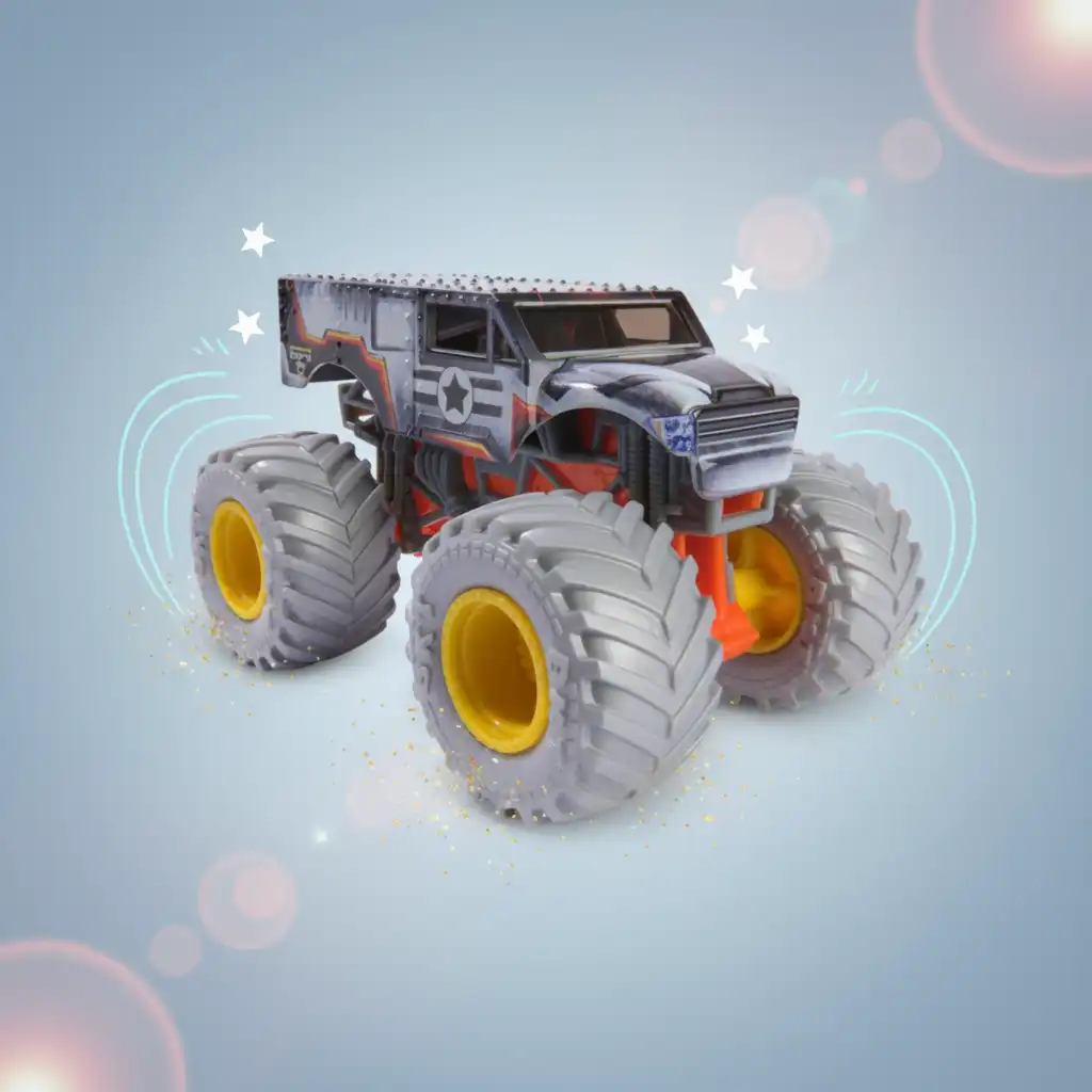 Develop imagination with Monster Jam action heroes.