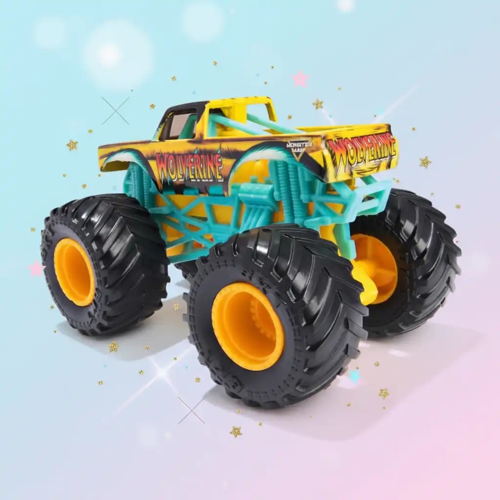 Create your own Monster Jam show full of tricks.