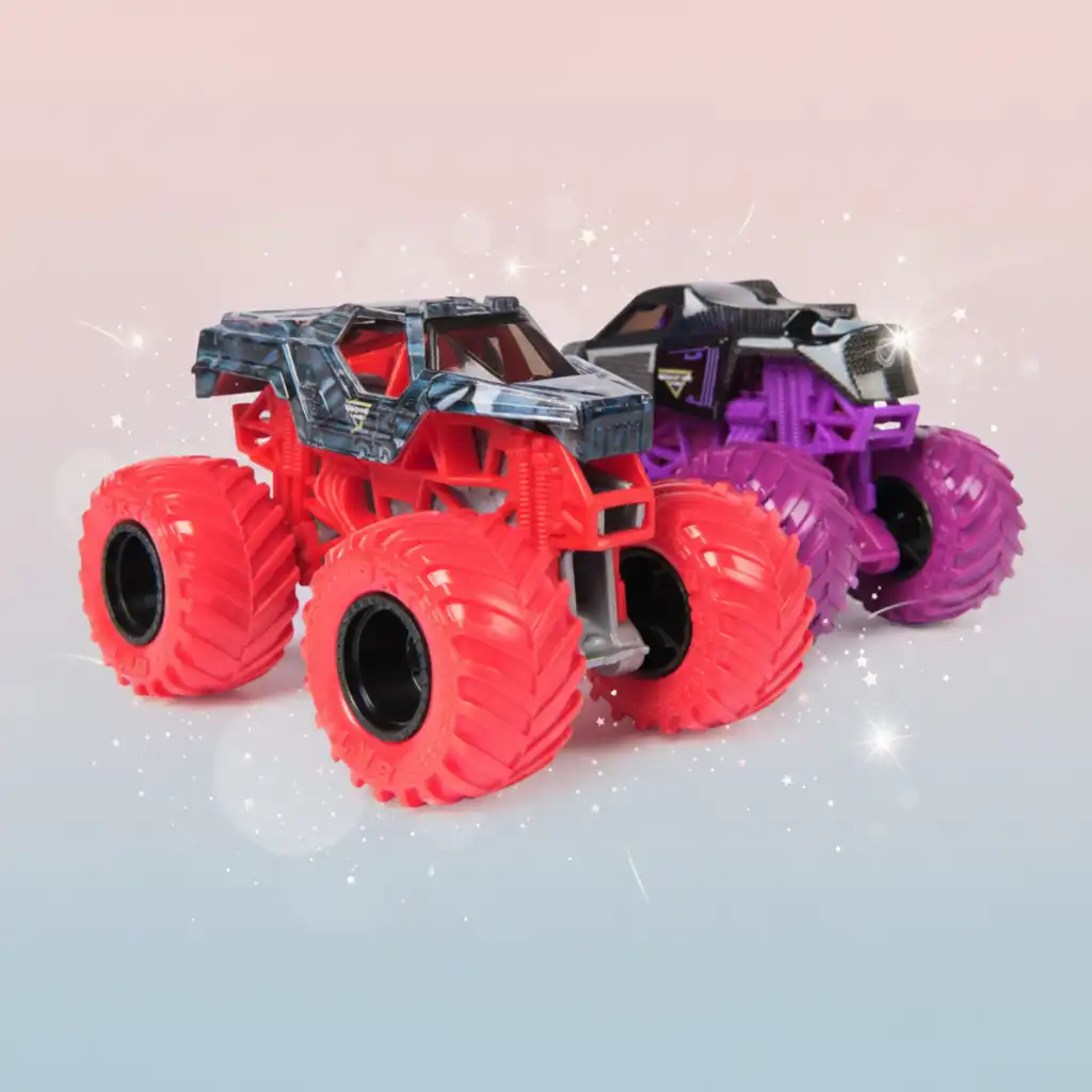 Support children's creativity through action play with cars.