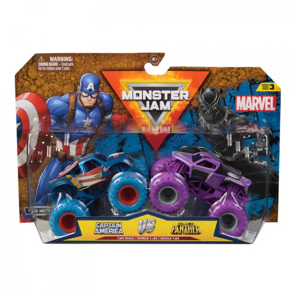 Unleash an epic battle between Captain America and Black Panther.
