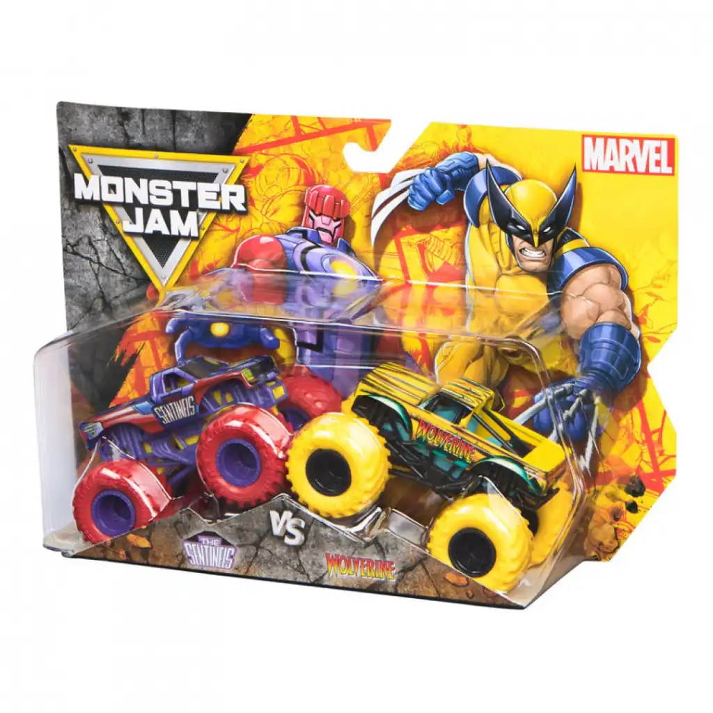 Unleash endless fun with the legendary Wolverine and Sentinel trucks.