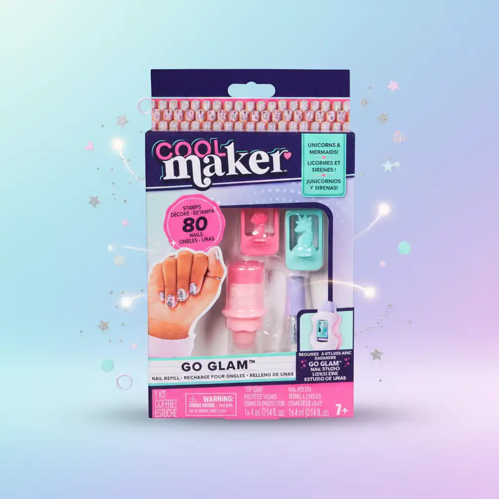 Detailed unicorn and mermaid patterns for perfect nails.