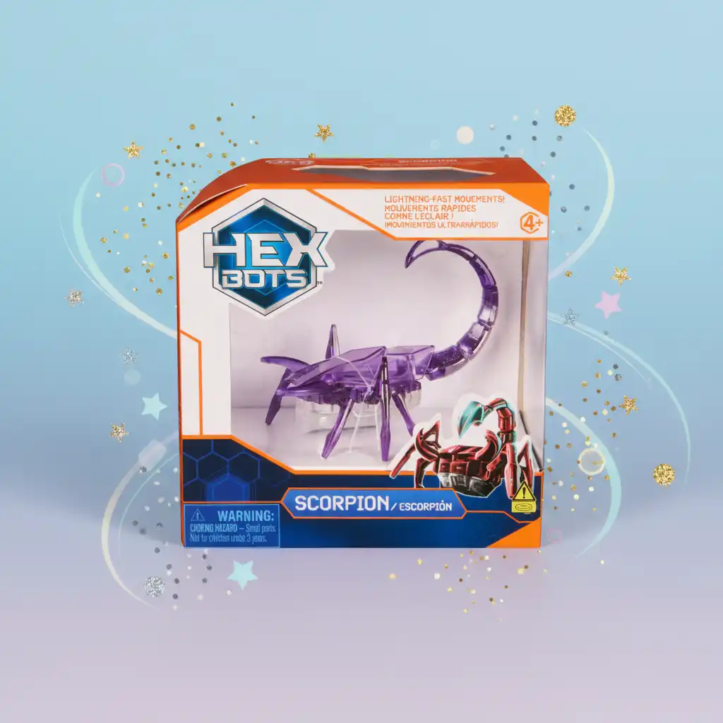 Enjoy endless fun with an autonomous robotic scorpion.
