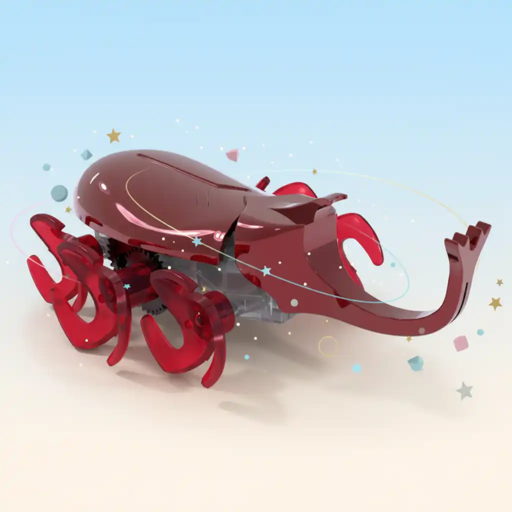 Create your own robotic track and test the beetle's senses.