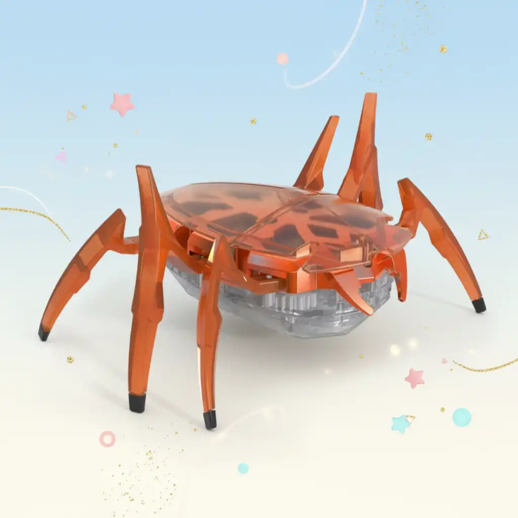 Watch as the robot responds to every sound you make.