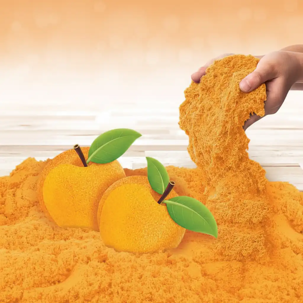 Discover new ways of shaping and cutting kinetic sand.