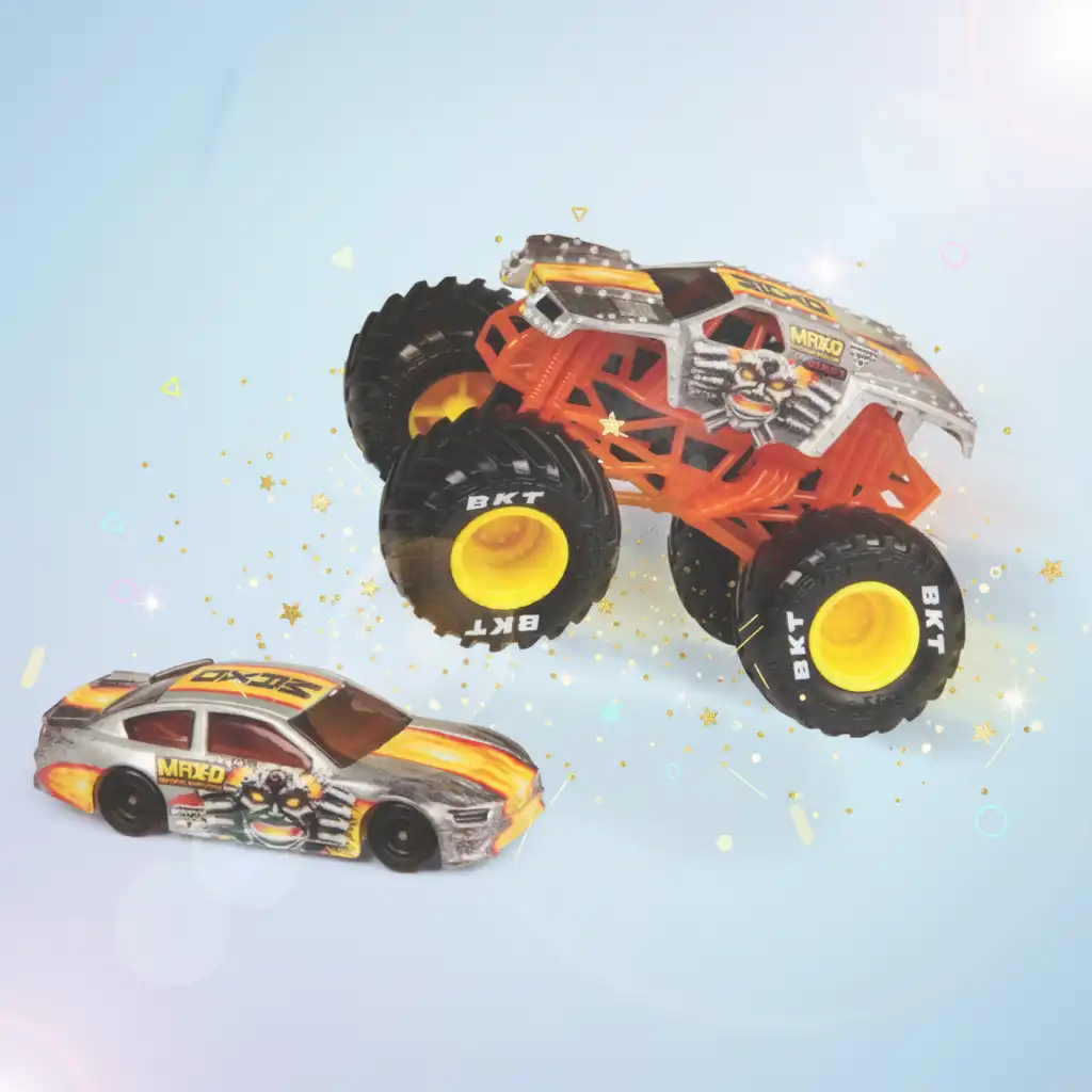 Ready for instant racing and stunt tricks.