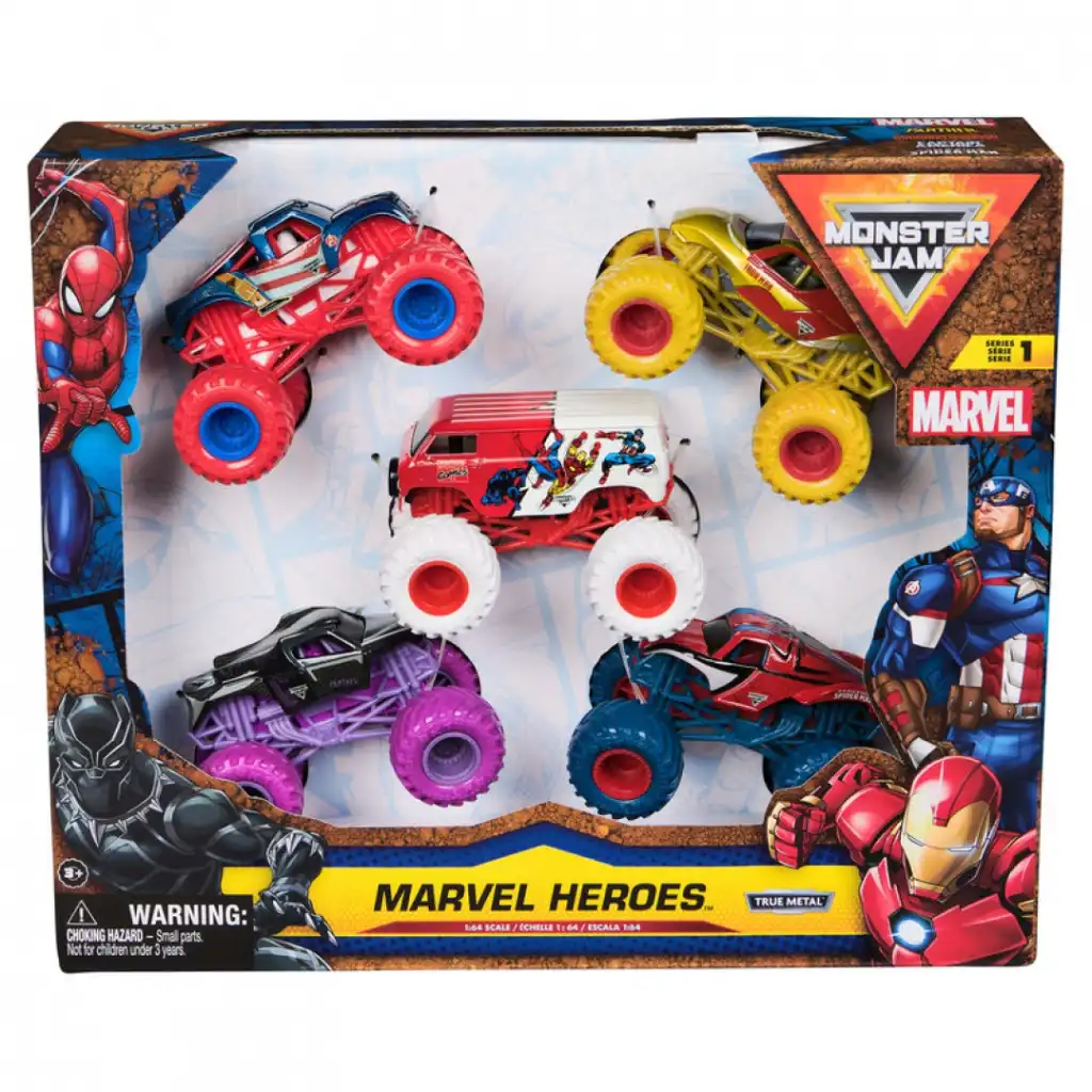 Top quality and detailed craftsmanship of die-cast Marvel hero models.