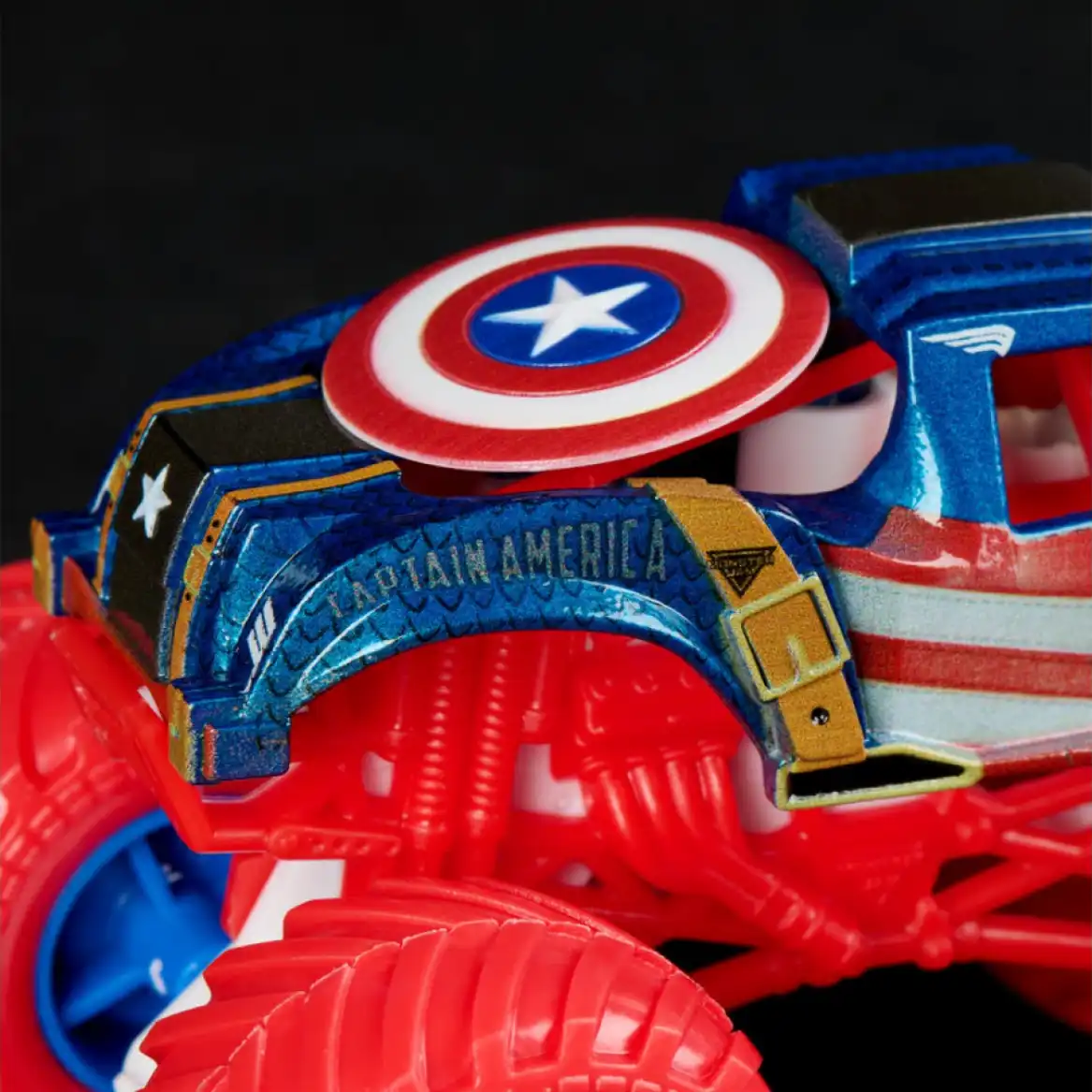 Expand your collection with a unique set of five Marvel trucks.