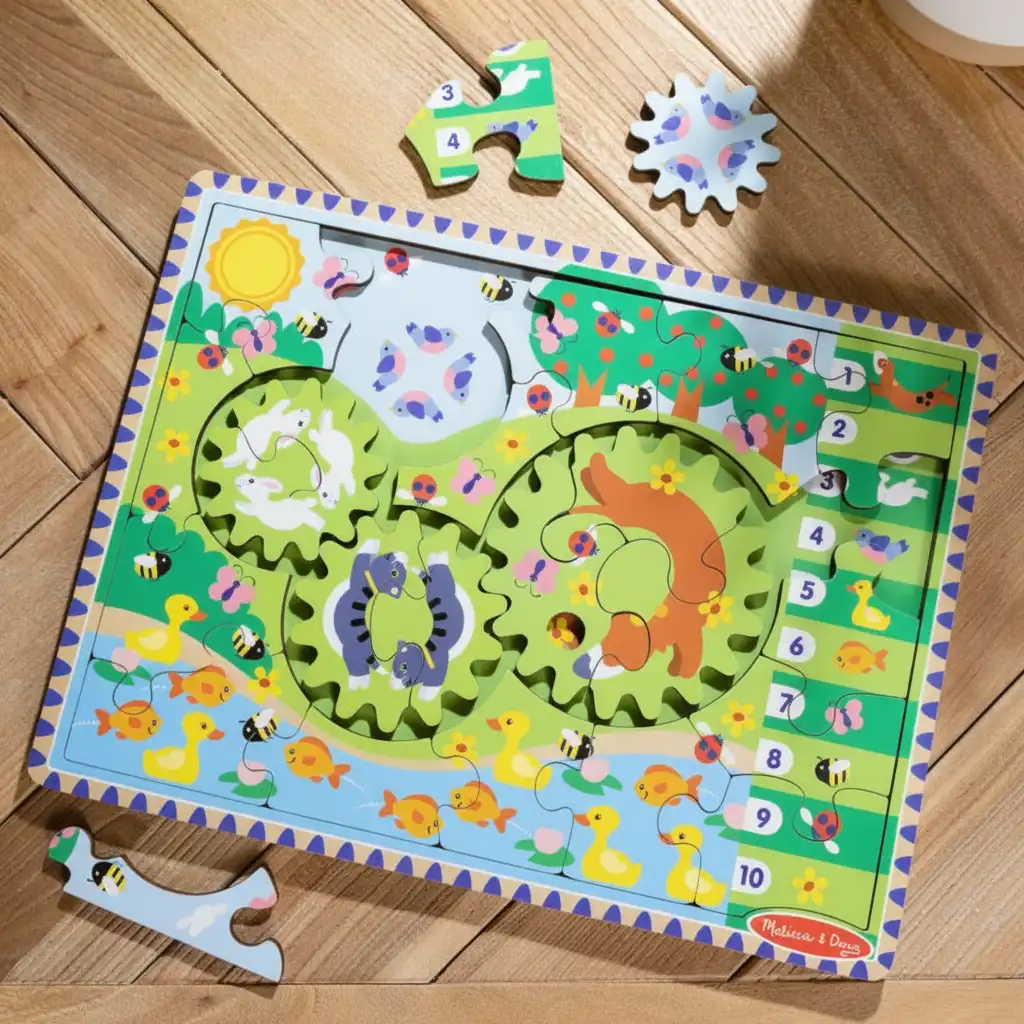 Easy and intuitive assembly thanks to clear hints on the Wooden board.