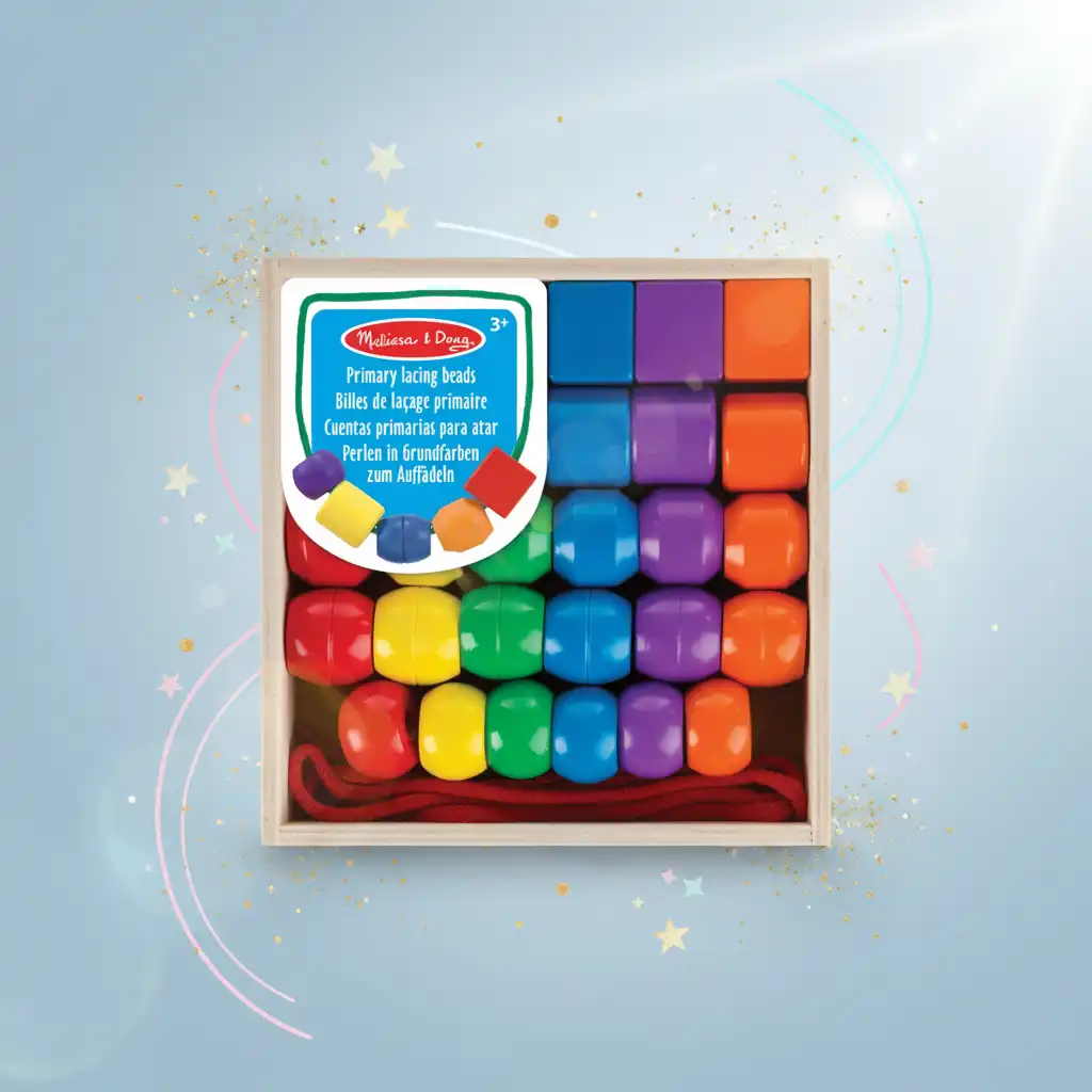 Discover a world of colors and shapes with every threaded bead.