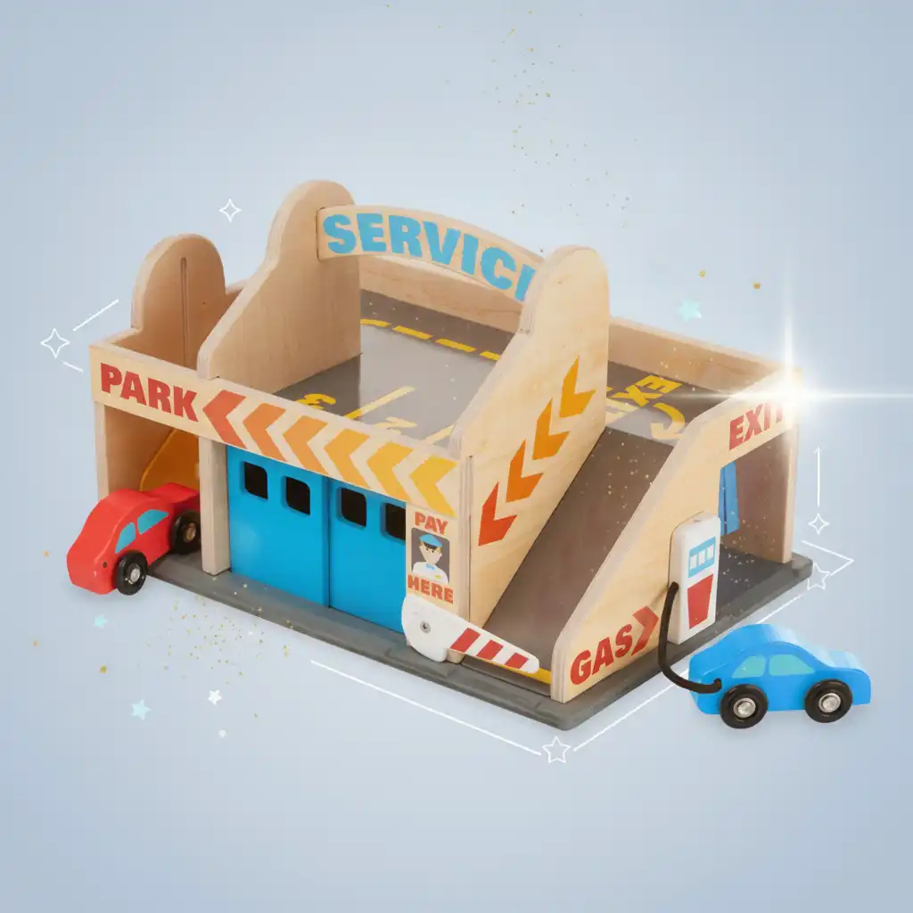 Experience an awesome ride in a multi-level garage with an elevator.