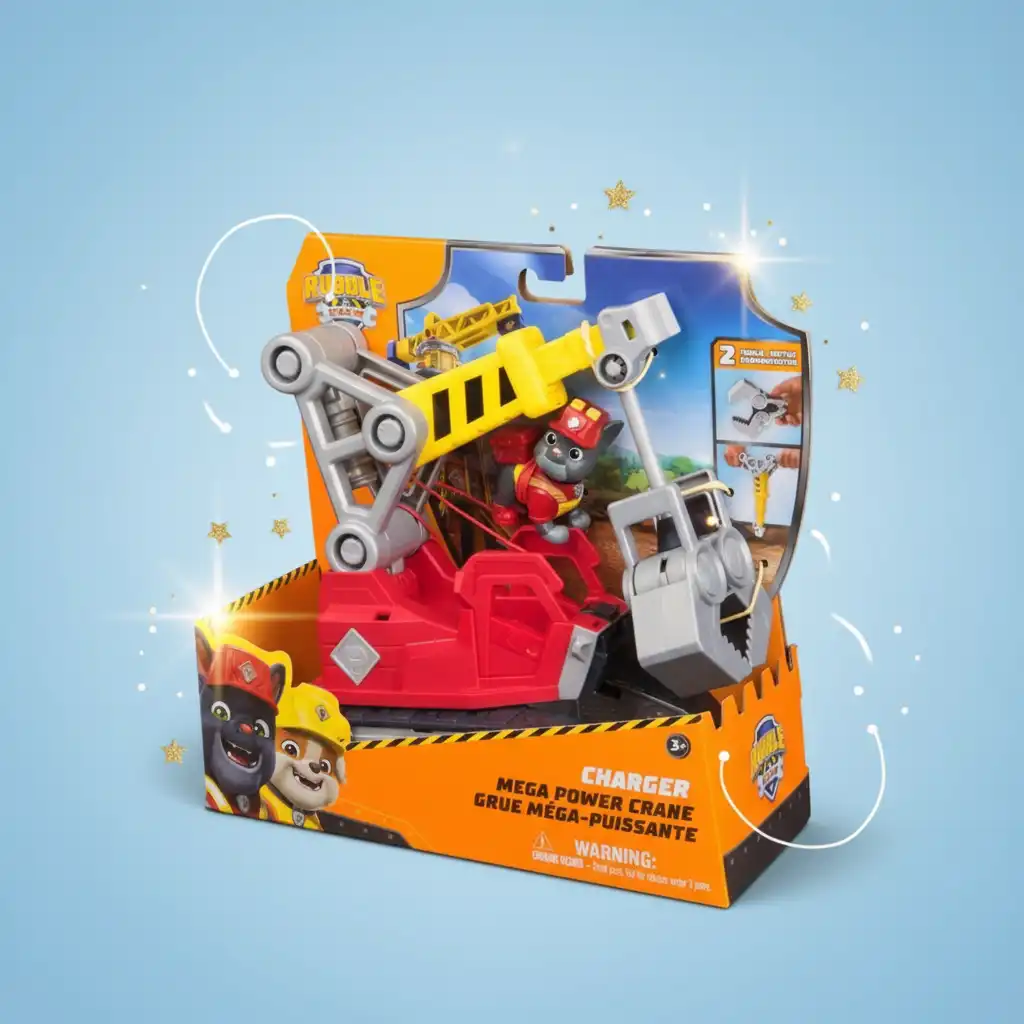 Experience an exciting builder game with Rubble & Crew heroes.