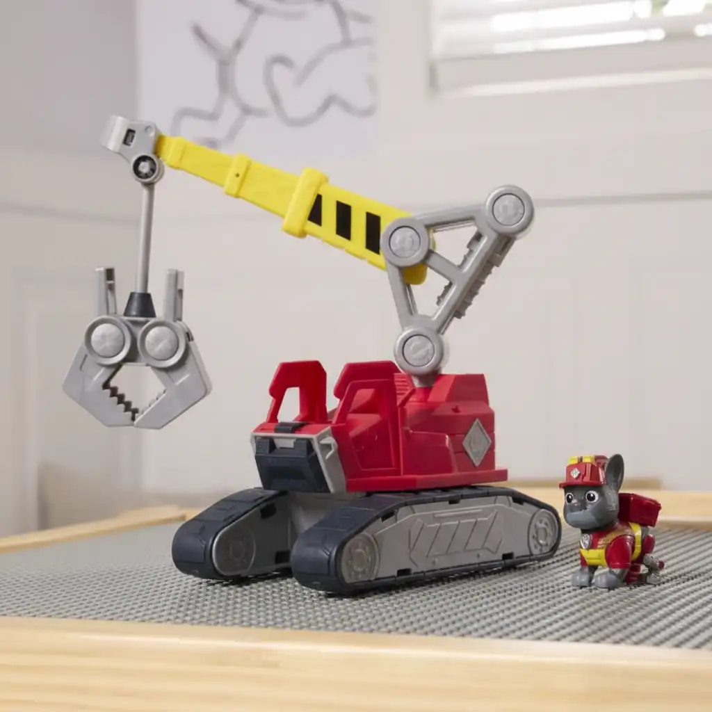 Support children's imagination when creating their own construction stories.