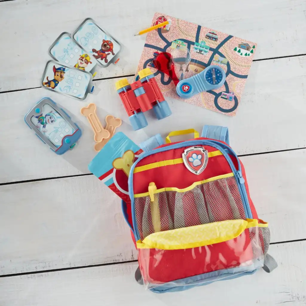 Creative hero play with Paw Patrol.