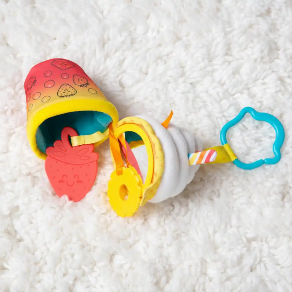 A practical clip ensures your favorite toy is always at hand.