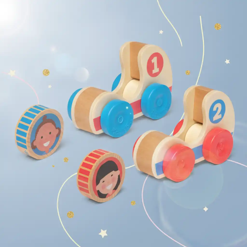 Support Children's imagination with cheerful characters.