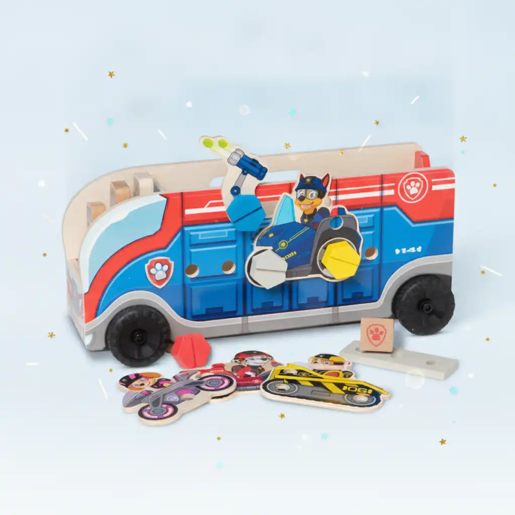 Experience endless adventures while building with Paw Patrol.