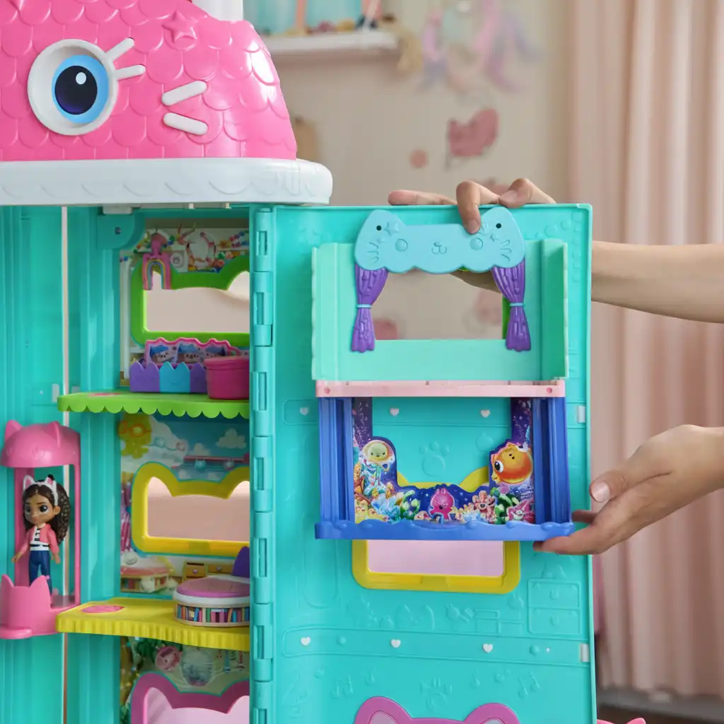 Develop children's creativity with interactive bathroom features.