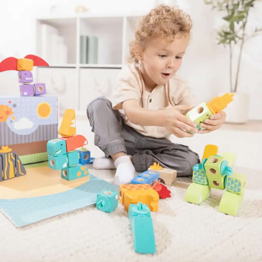 Precise craftsmanship of Wooden pieces and strong connections for safe play.