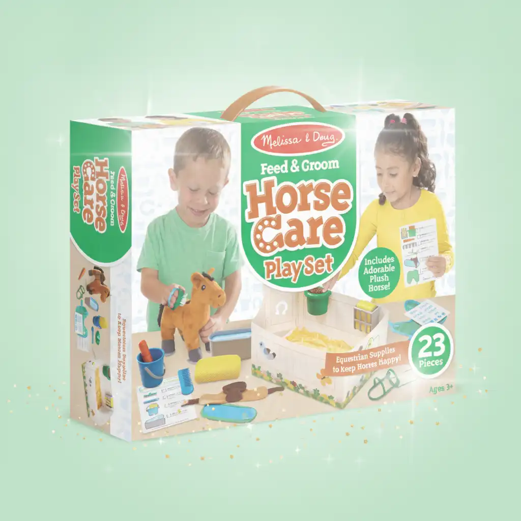Create your own stories from the horse stable.