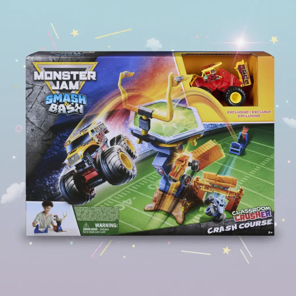 Precise craftsmanship of the Smash & Bash truck for endless crashing.