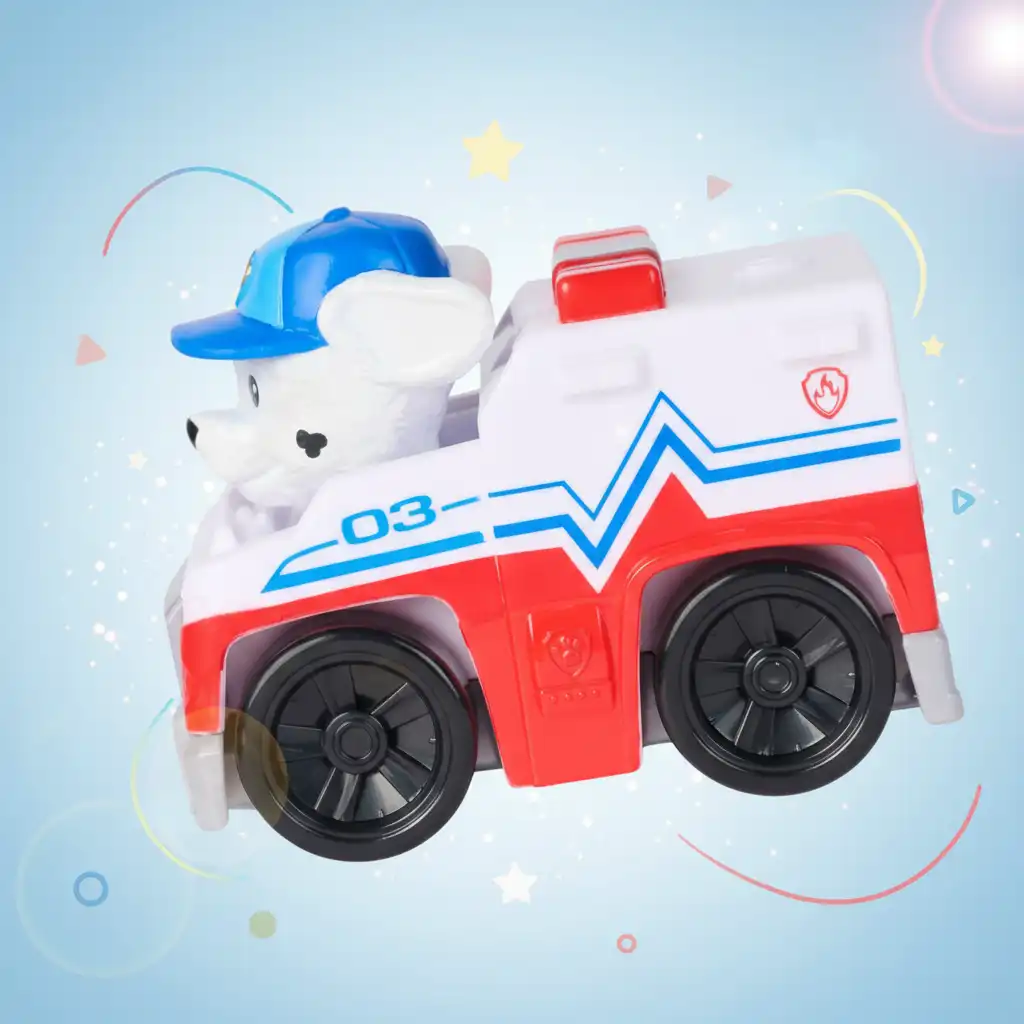 Discover endless possibilities of creative play with a functional rescue vehicle.