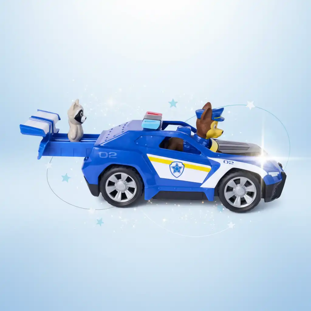 Develop children's creativity with interactive elements of the rescue vehicle.