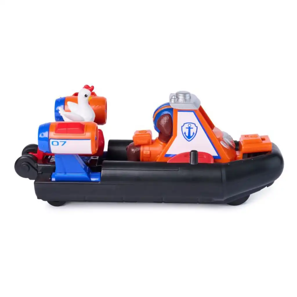Discover new ways to play with a pull-back hovercraft!
