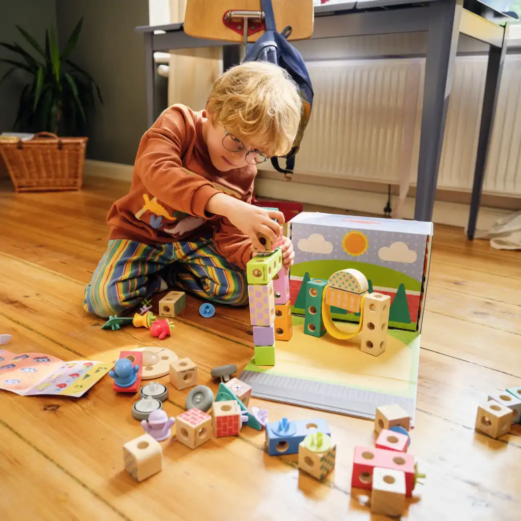 Precision-crafted wooden pieces for safe and fun play.