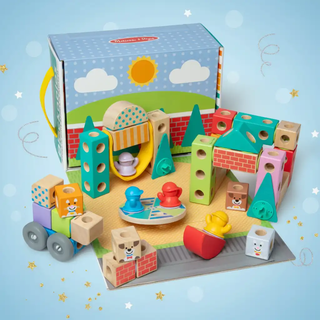 Develop children’s imagination with versatile play elements.