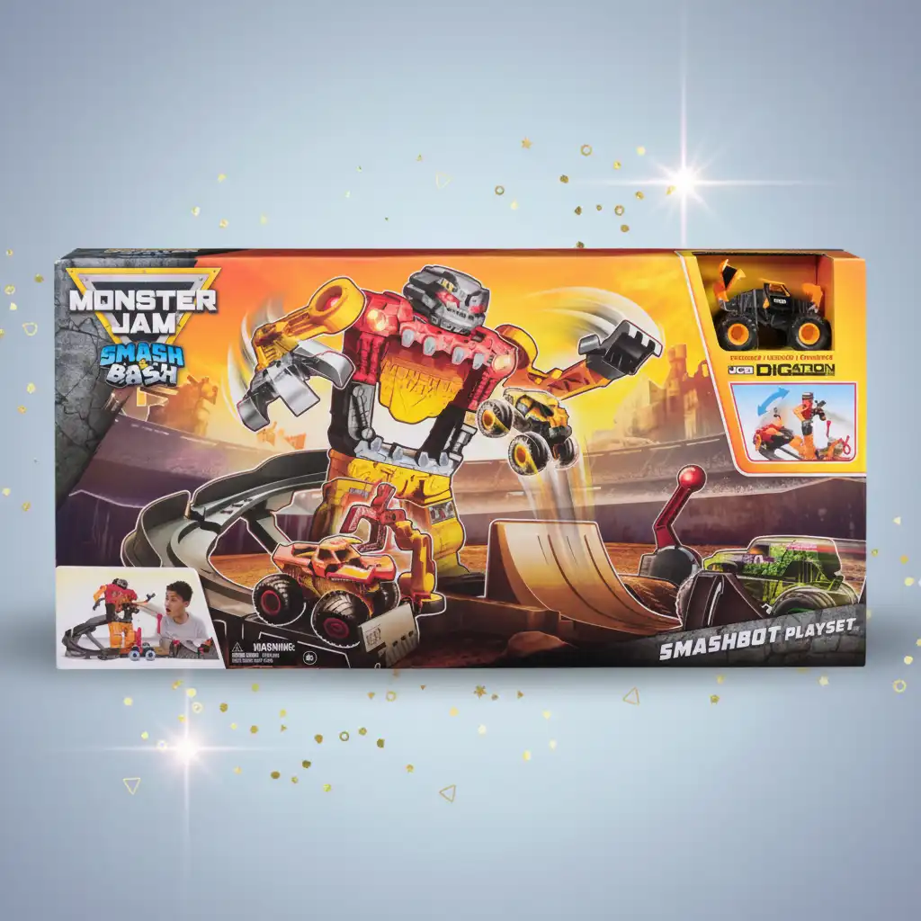 Experience authentic Monster Jam action full of smashing and crashing!