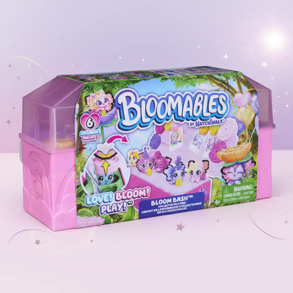 Unleash the most colorful flower party with friends Hatchimals.