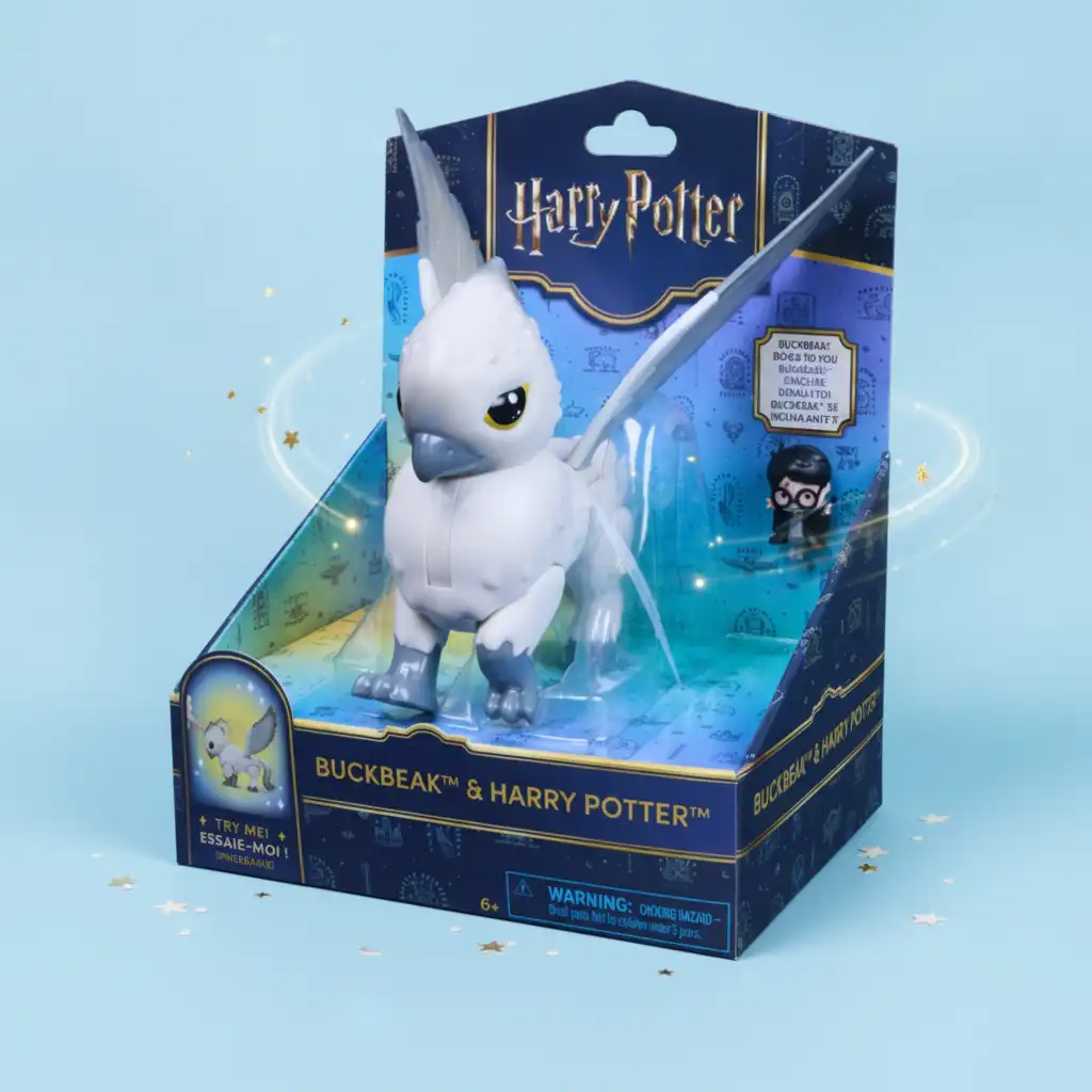 Durable construction and flexible wings for action play.