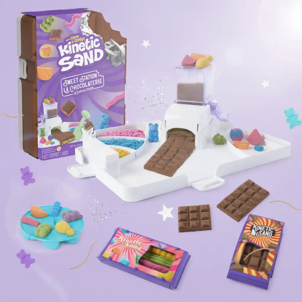 Enjoy hours of creative fun in your own sand candy shop.