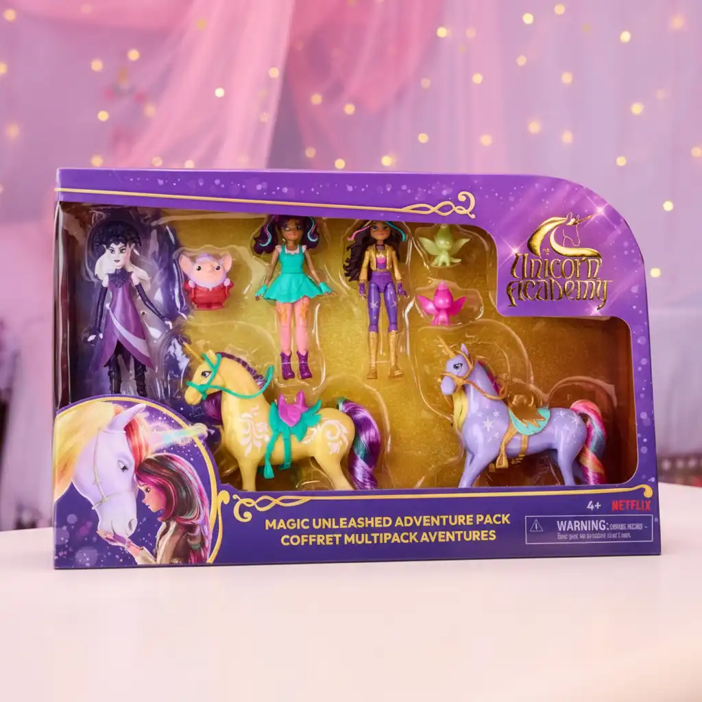 Detailed figures with movable joints for action play.