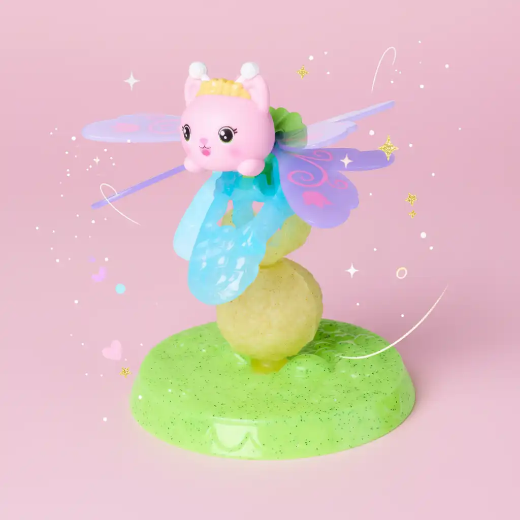 Mechanical wing fluttering provides an interactive experience without batteries.
