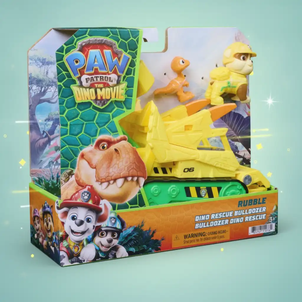 Experience prehistoric adventure with heroes from Paw Patrol.