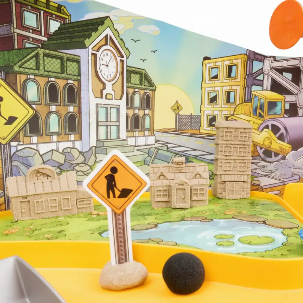 High-quality construction machinery and unique sand.