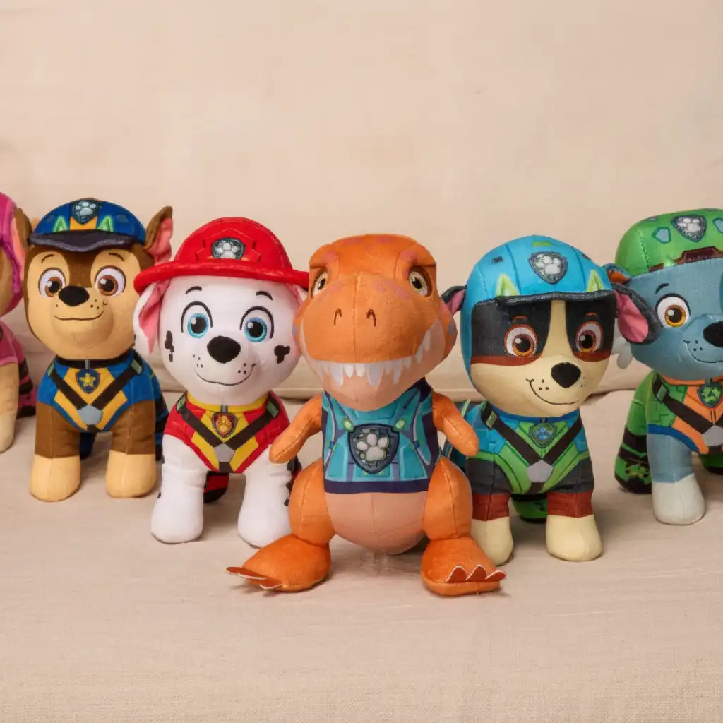 High-quality plush design with precisely embroidered facial details.