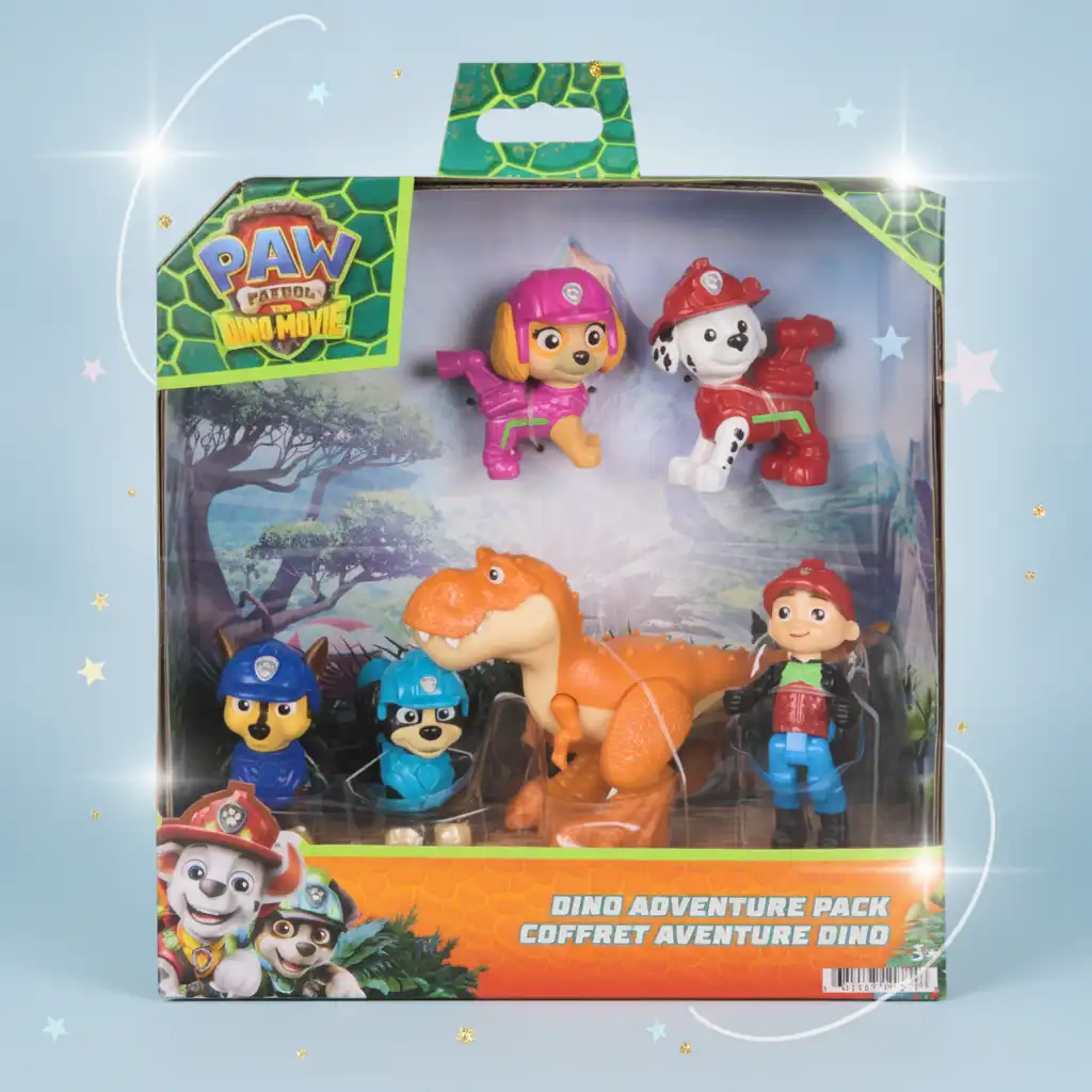 All favorite characters from The Dino Movie in one package.