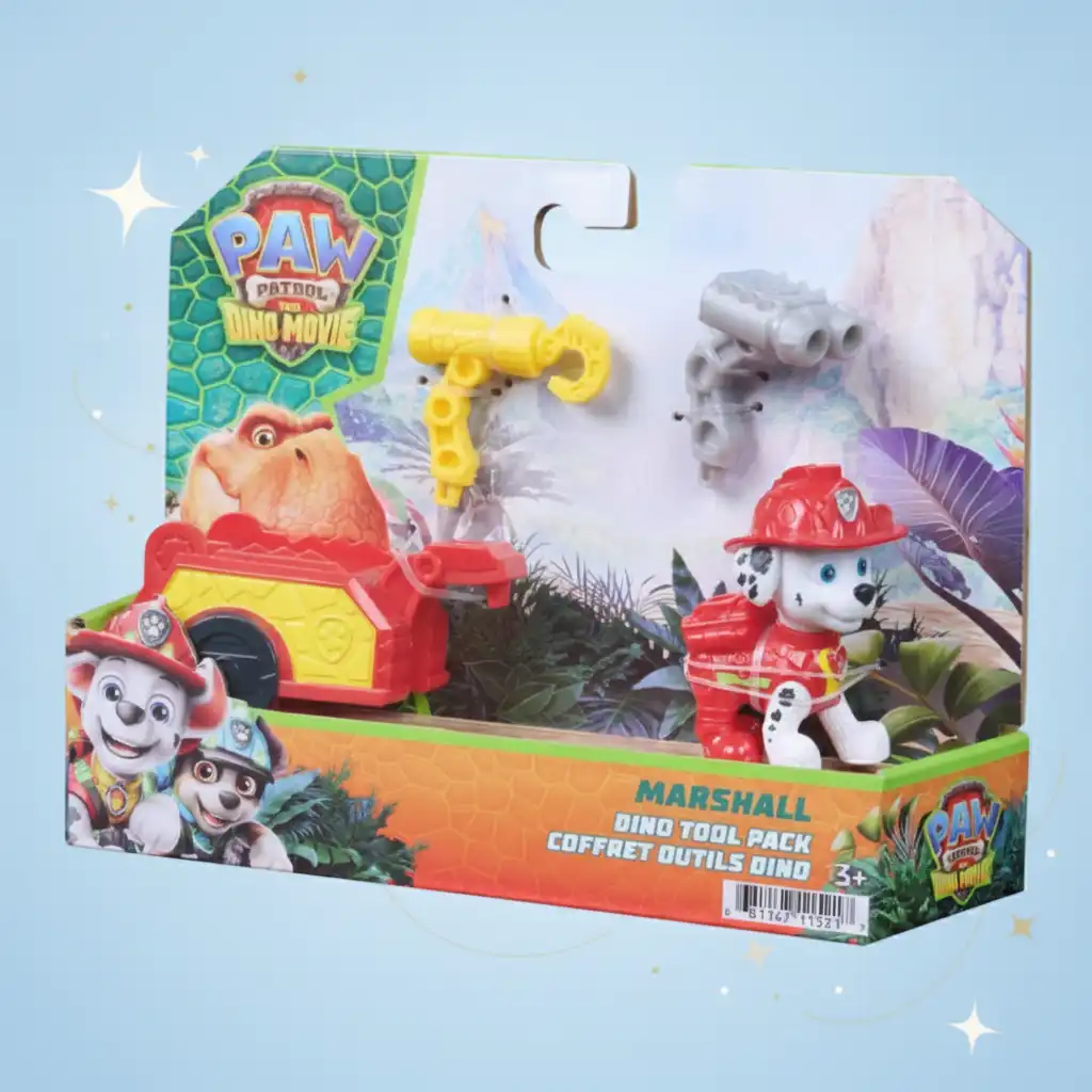 Experience an exciting adventure in the prehistoric world with Paw Patrol.