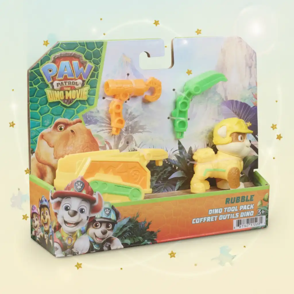 Set off on a prehistoric adventure with Rubble.
